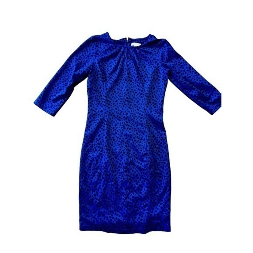Joan Rivers Blue Animal Print Dress